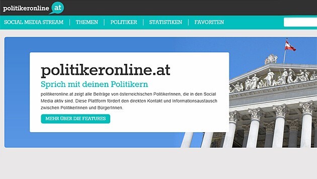 (Bild: Screenshot politikeronline.at)