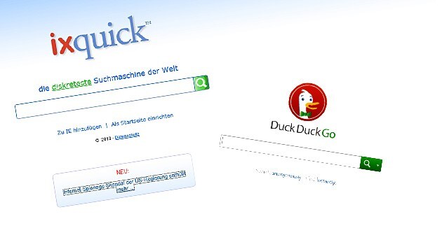 (Bild: Screenshot Ixquick/DuckDuckGo, krone.at-Grafik)