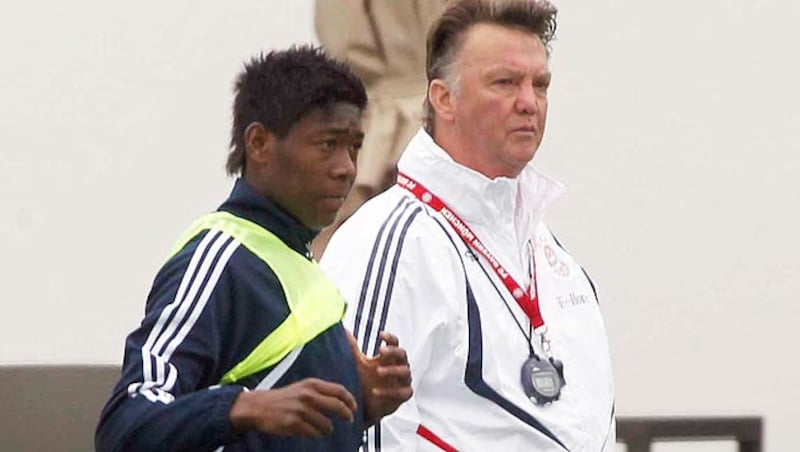 Van Gaal mit dem jungen David Alaba (Bild: Gerhard Gradwohl)