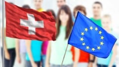 Die Schweiz gilt sowohl als großes Vorbild aller EU-Gegner als auch aller EU-Skeptiker (Symbolbild). (Bild: thinkstockphotos.de, krone.at-Grafik)