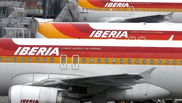 Iberia lands in Salzburg (Bild: EPA)