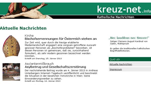 (Bild: Screenshot, kreuz-net.info)