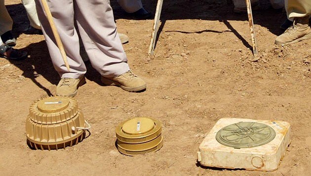 Landminen in Afghanistan, einem der von dem Problem besonders betroffenen Länder (Bild: EPA)