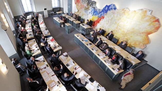 Der Kärntner Landtag tagte. (Bild: APA/Gert Eggenberger)