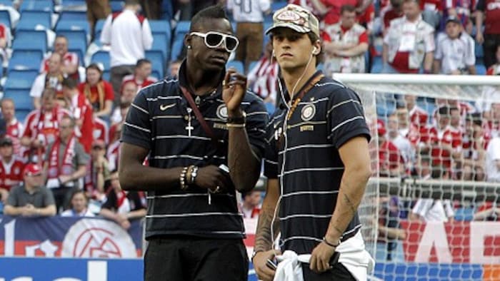 Mario Balotelli und Marko Arnautovic (re.)