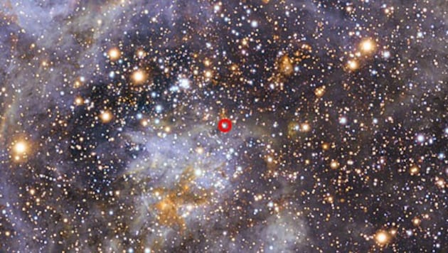 (Bild: ESO/M.-R. Cioni/VISTA Magellanic Cloud Survey)