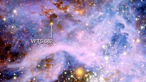 (Bild: ESO/R. Cioni/VISTA Magellanic Cloud Survey)